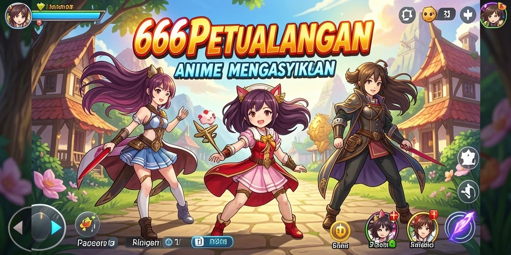 Tampilkan gambar karakter dalam aksi pertarungan yang seru.