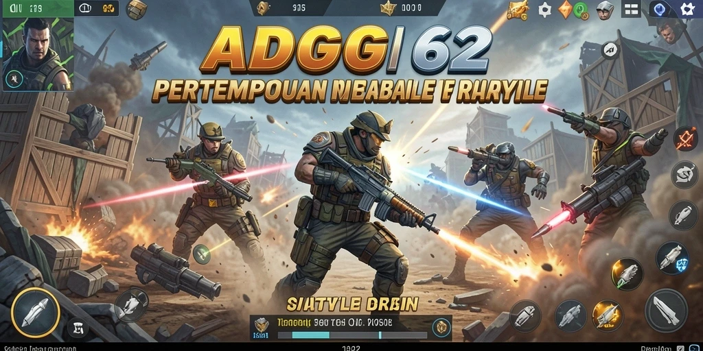 Gameplay seru dari ADG62 dalam pertempuran Battle Royale.
