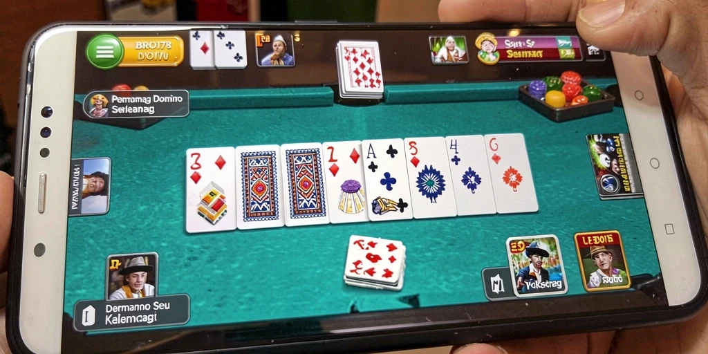 Tampilan gameplay seru dari BRO178 yang memperlihatkan strategi bermain Domino.