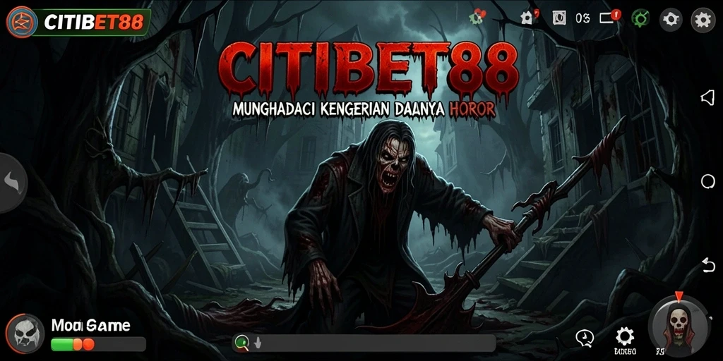 Screenshot menunjukkan suasana mencekam dalam CITIBET88.