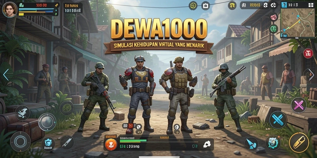 Tampilan gameplay yang menarik dari DEWA1000 dalam simulasi kehidupan.