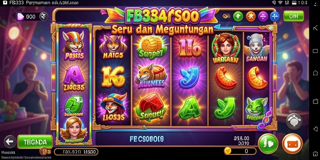 Screenshot gameplay FB333 menampilkan mesin Slot yang menarik dan animasi memukau.