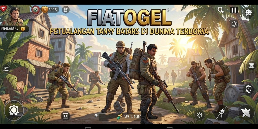 Screenshot utama gameplay FIATOGEL di dunia terbuka.