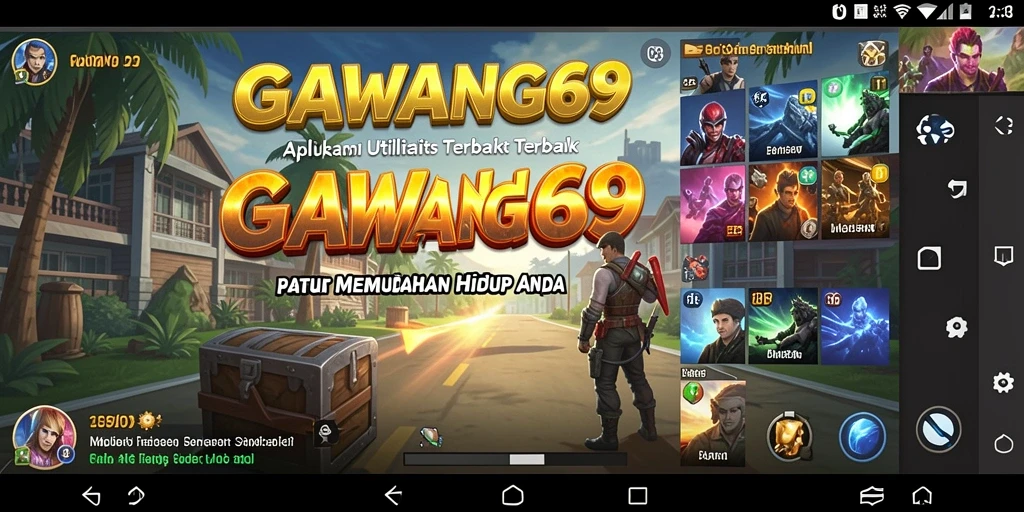 Tampilan antarmuka utama GAWANG69 yang bersih dan mudah digunakan.