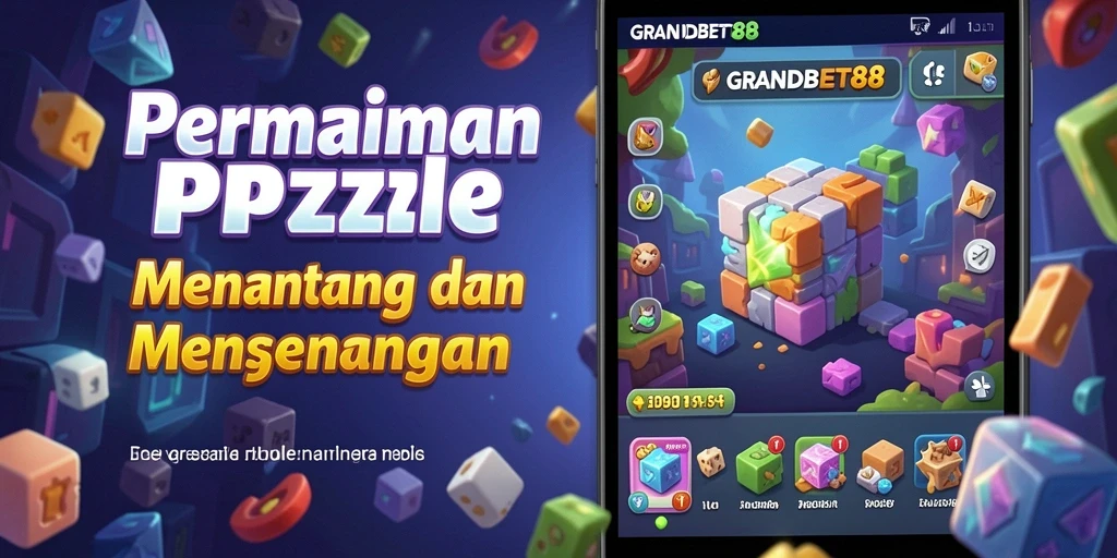 Tampilan gameplay seru dari GRANDBET88 saat menyelesaikan puzzle.