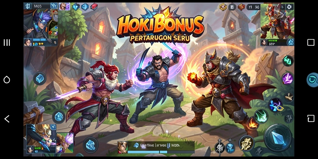 Tampilan seru pertarungan tim di HOKIBONUS.