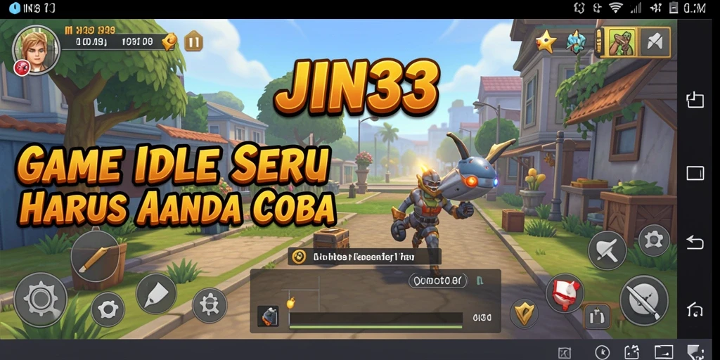 Tampilan gameplay JIN33 yang menarik dengan karakter-karakter lucu.