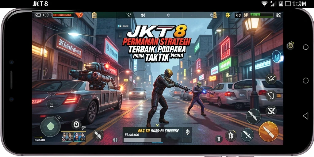Gambaran gameplay intens dari JKT8 yang memikat.