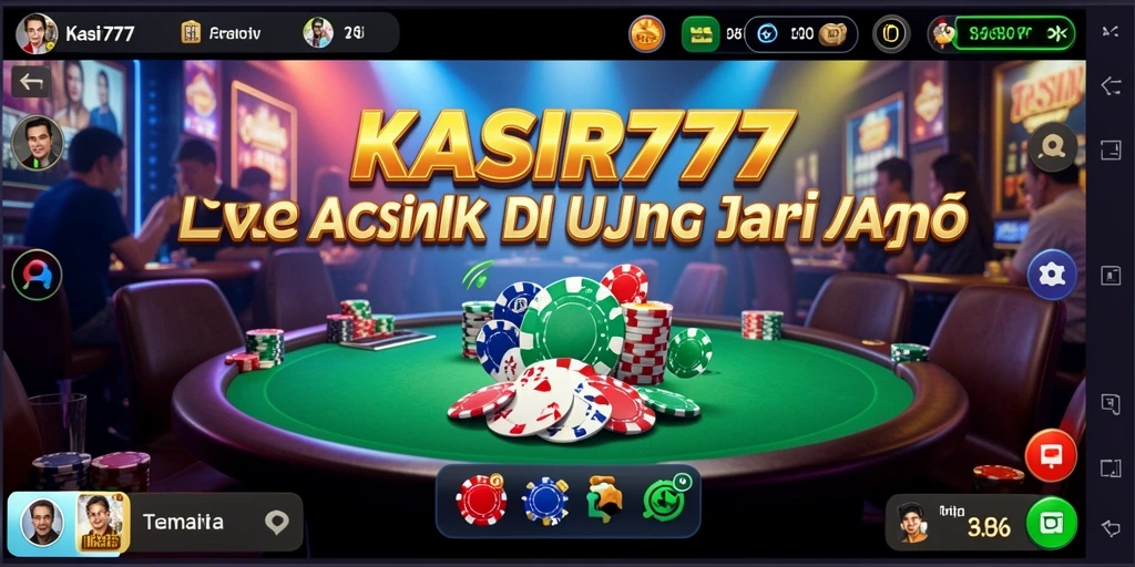 Tampilan permainan Live Casino yang mengasyikkan di KASIR777.