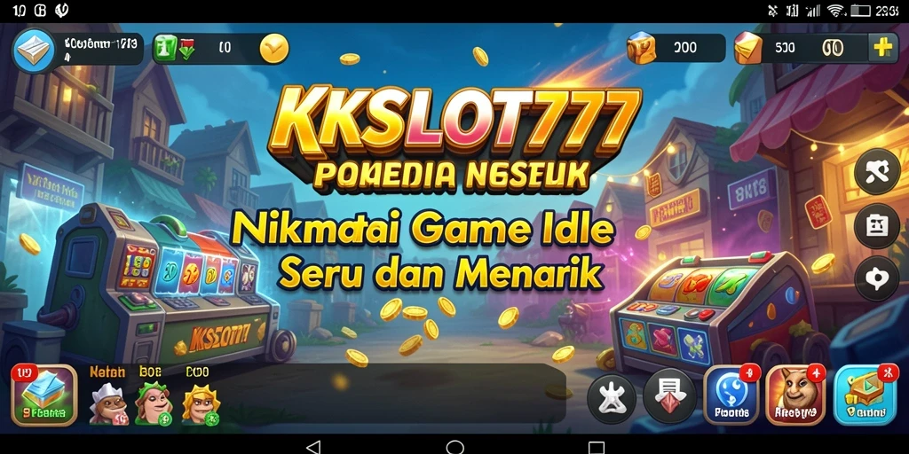 Tampilan game Idle KKSLOT777 dengan grafis menarik dan gameplay interaktif.