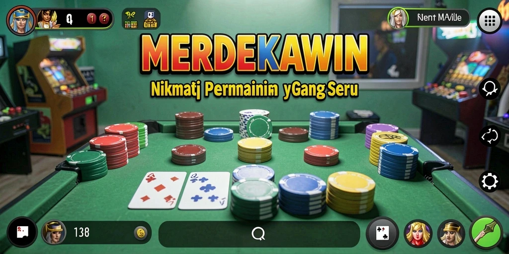 Tampilan gameplay MERDEKAWIN yang menakjubkan dan interaktif.