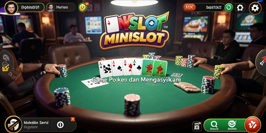 Tampilan gameplay menarik dalam permainan poker MINISLOT.