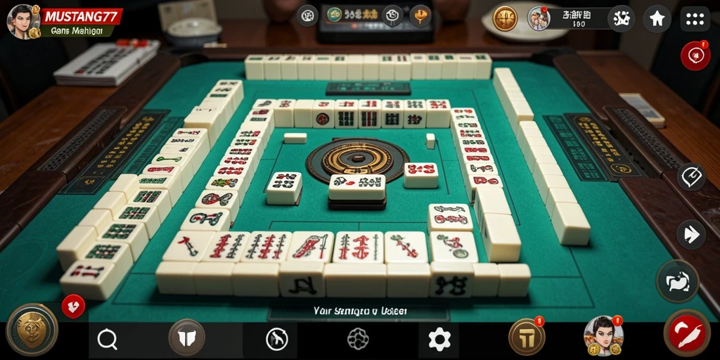 Tampilan gameplay Mahjong yang seru dan menarik.