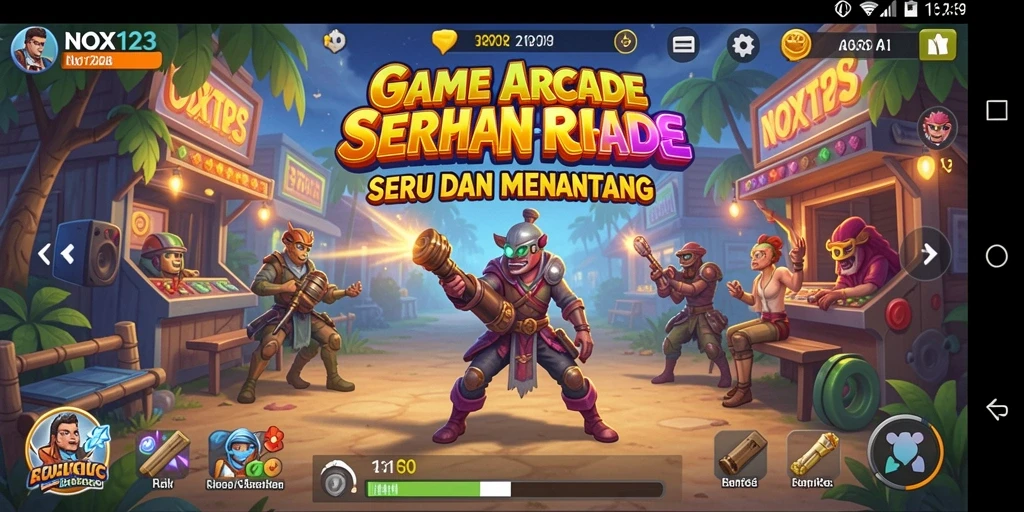 Screenshot gameplay NOX123 yang menunjukkan aksi seru dalam game Arcade.