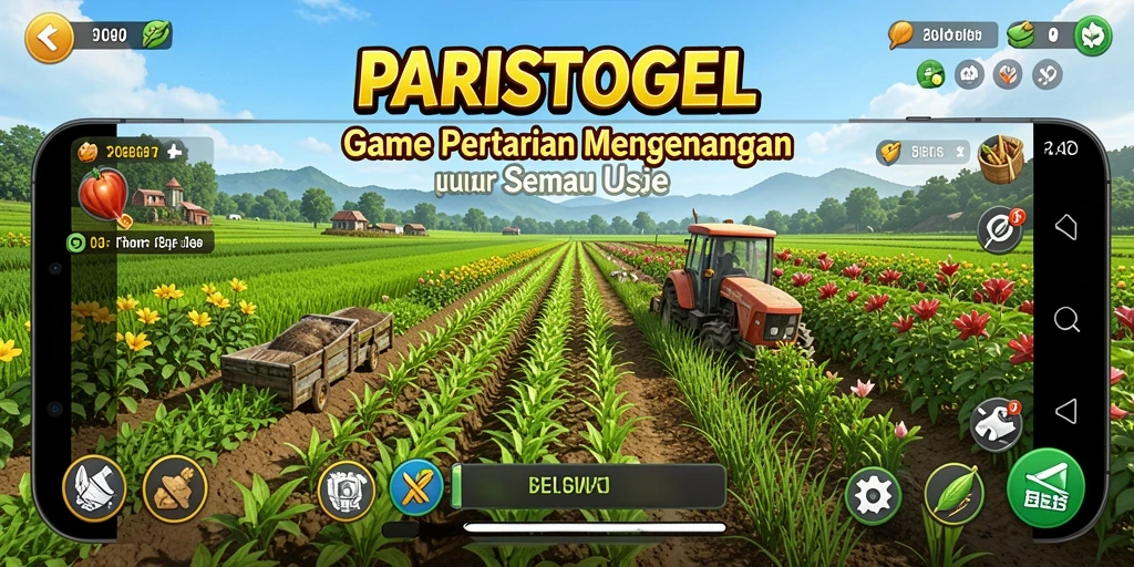 Tampilan gameplay PARISTOGEL menunjukkan suasana pertanian yang realistis.