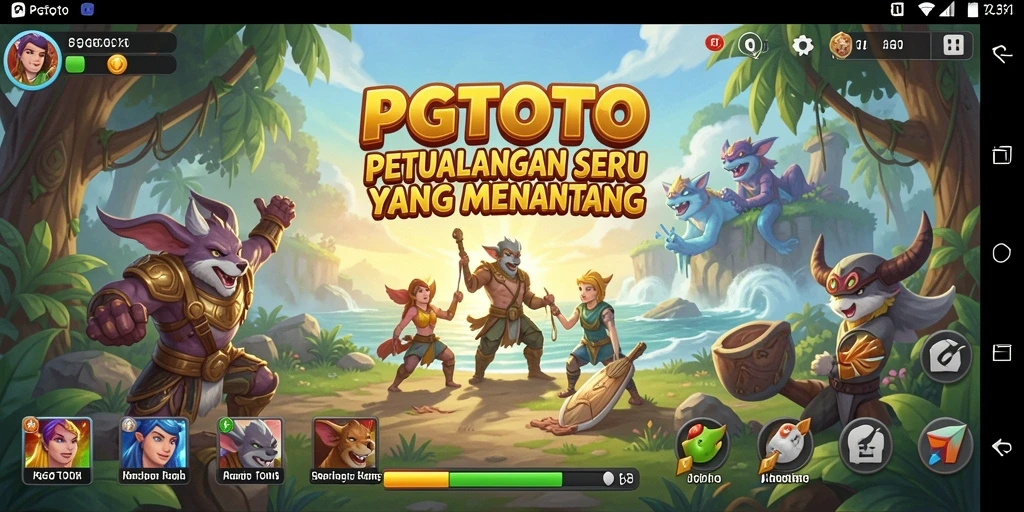 Tampilan gameplay PGTOTO menampilkan petualangan yang seru dan menantang.