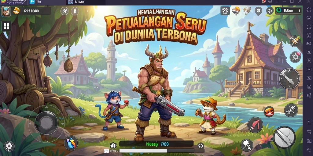 Tampilan seru dari gameplay RI188 di dunia terbuka.