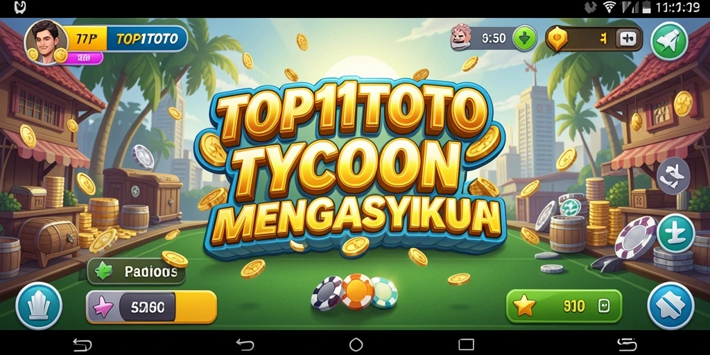 Tampilan gameplay yang menarik dalam TOP1TOTO dengan elemen Tycoon yang mendalam.